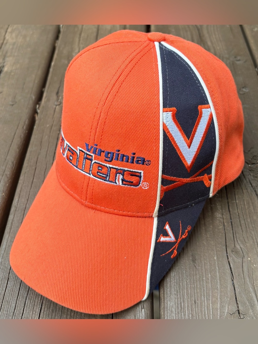 Vintage Y2K Capsmith University of Virginia Cavaliers NCAA Strapback Hat OSFA